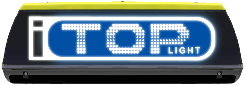 Het iToplight smart taxibord kan veel verschillende soorten berichten tonen
