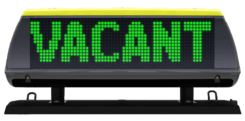 Met het iToplight taxibord kun je je boodschap in meerdere talen laten zien